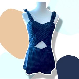 Striped Romper- 1-11112